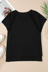 Crochet Lace Detail Oversized Tee